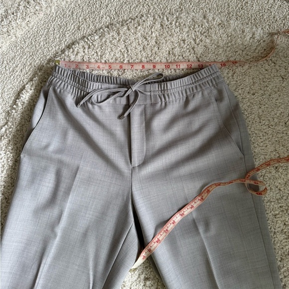 Club Monaco Gray Wool Blend Slacks with Elastic Waistband Size 4 - Picture 10 of 11
